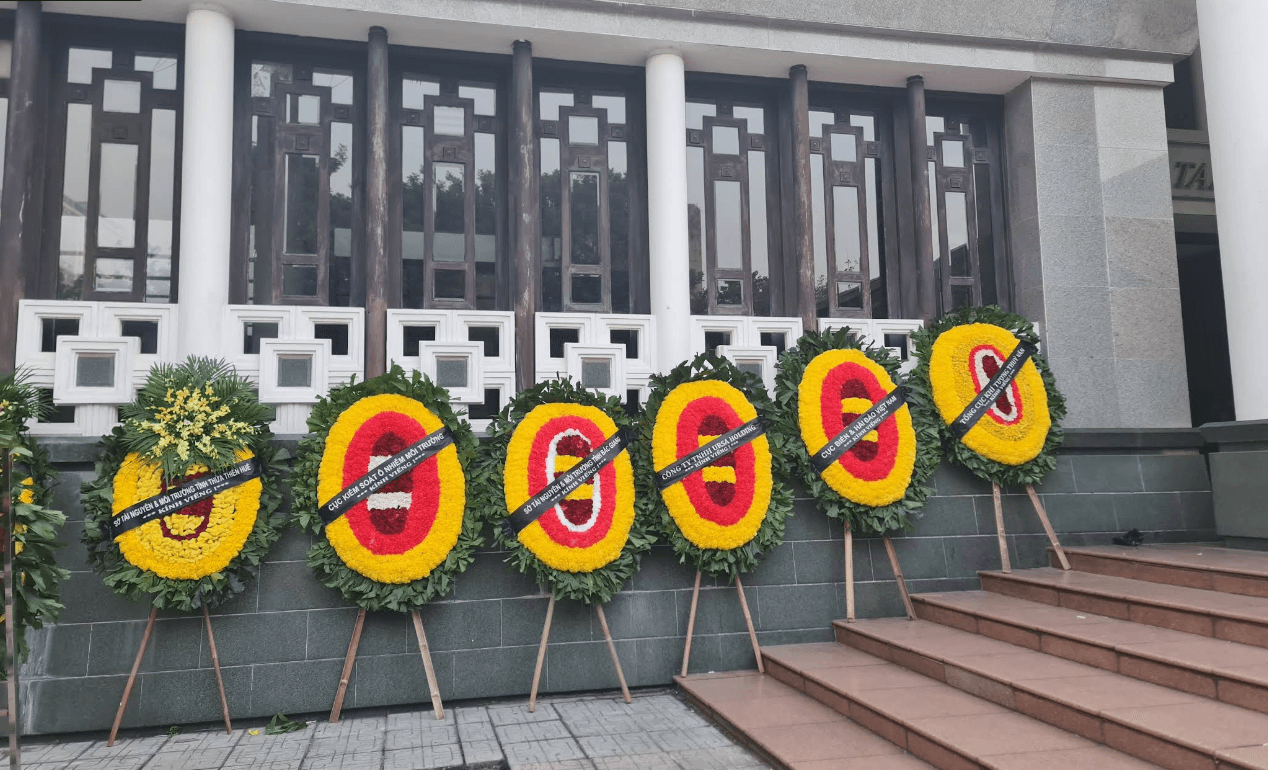 Khuôn viên một nhà tang lễ của lực lượng vũ trang tại Hà Nội
