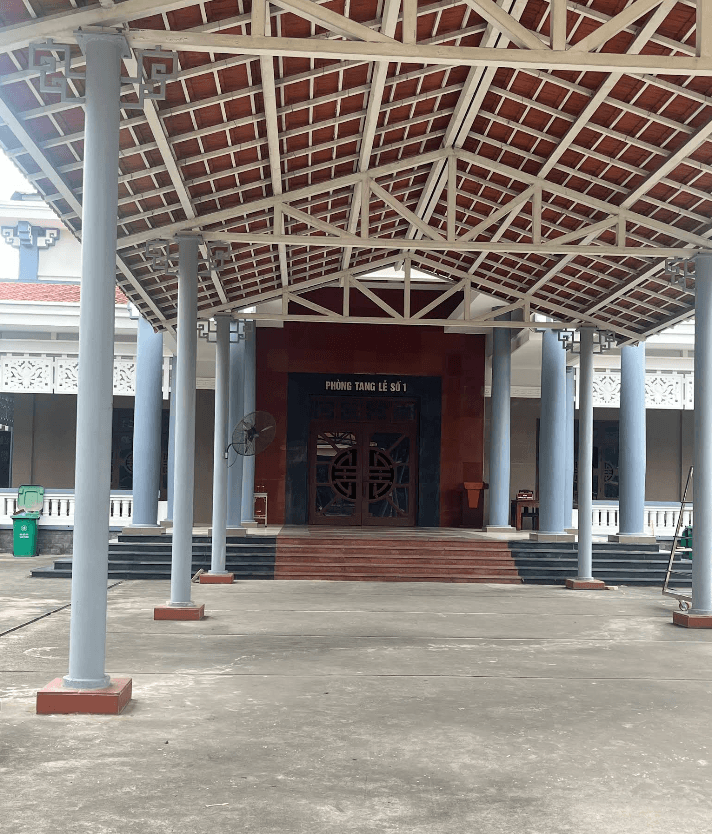 Khuôn viên Nhà tang lễ Cầu Giấy ở khu vực phía Tây Hà Nội