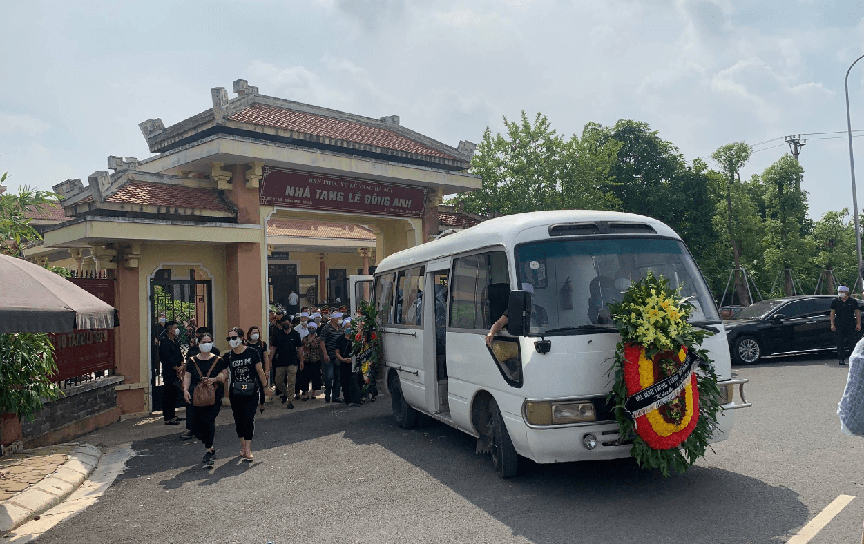 Khuôn viên Nhà tang lễ Đông Anh ở huyện Đông Anh, phía Bắc Hà Nội