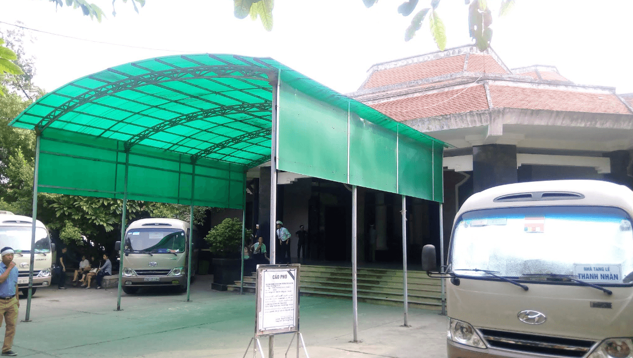 Khu nhà tang lễ trong khuôn viên Bệnh viện Thanh Nhàn